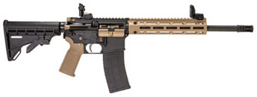 Tippmann Arms M4-22 Pro Semi-Automatic Rifle .22 Long Rifle 16" Barrel (1)-10Rd Magazine Synthetic Stock Black With Flat Dark Earth Accent Parts Finish