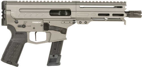 CMMG Dissent MKGS Semi-Automatic Pistol 9mm Luger 6.5" Barrel (1)-33Rd Magaizne Tungsten Gray Cerakote Finish