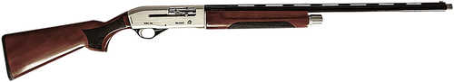 McCoy Baker SAS Semi-Automatic Shotgun 12 Gauge 3" Chamber 28" Barrel 4 Round Capacity Turkish Walnut Stock Nickel Finish