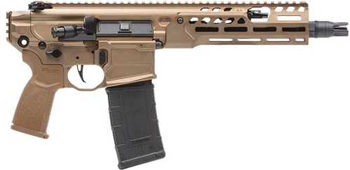 Sig Sauer MCX SPEAR-LT Semi-Automatic Pistol .300 AAC Blackout 9" Barrel (1)-30Rd Magazine Polymer Grips Coyote Tan Anodized Finish