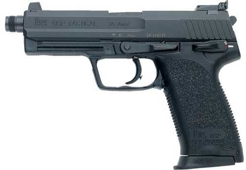 <span style="font-weight:bolder; ">Heckler</span> & Koch USP45 Tactical V1 Semi-Automatic Pistol .45 ACP 5.09" Barrel (3)-12Rd Magazines Black Polymer Finish
