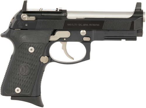 Langdon Tactical 92 Elite LTT Compact Semi-Automatic Pistol 9mm Luger 4.25" Barrel (1)-15Rd Magazine Black With Silver Accecnts Finish