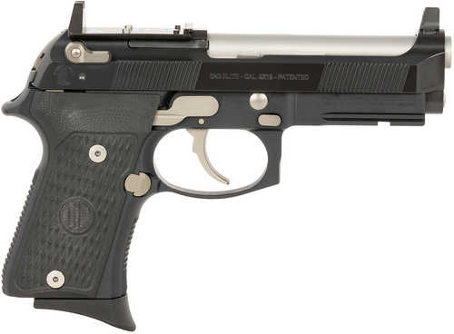 Click to see larger image. Langdon Tactical 92 Elite LTT Compact Semi-Automatic Pistol 9mm Luger 4.25" Barrel (1)-15Rd Magazine Black With Silver Accecnts Finish