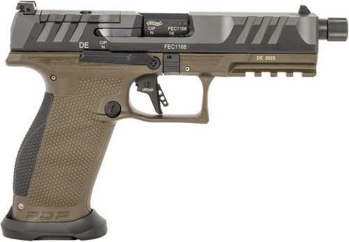 Walther Arms PDP Pro SD Semi-Automatic Pistol 9mm Luger 5.1" Barrel (1)-18Rd Magazine Black Slide OD Green Polymer Finish