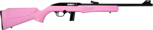 Rossi RS22 Semi-Automatic Rifle .22 Long Rifle 18" Barrel (1)-10Rd Magazine Pink Synthetic Stock Matte Black Finish