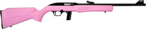 Rossi RS22 Semi-Automatic Rifle 22 Long Rifle 18" Barrel (1)-10Rd Magazine Pink Synthetic Stock Matte Black Finish