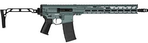 CMMG MK4 Dissent Semi-Automatic Rifle .300 AAC Blackout 16.1" Barrel (1)-30Rd Magazine Black Synthetic Folding Stock Charcoal Green Cerakote Finish