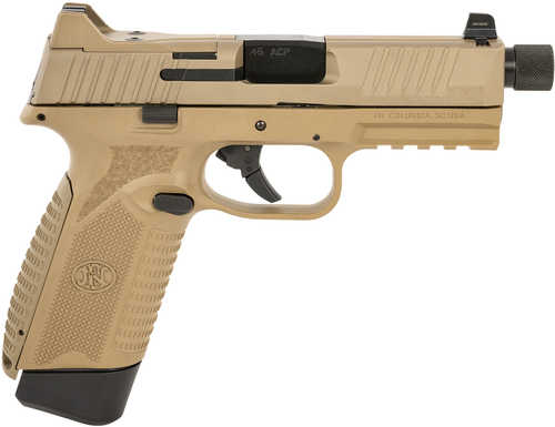 Click to see larger image. FN 545 Tactical Semi-Automatic Pistol .45 ACP 4.71" Barrel (1)-18Rd Magazine Flat Dark Earth Polymer Finish