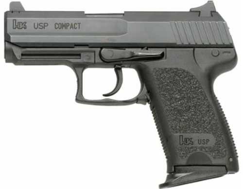 Heckler & Koch USP9 Compact V7 Semi-Autoamtic Pistol 9mm Luger 3.58" Barrel (2)-13Rd Magazines Blued Steel Slide Black Polymer Finish