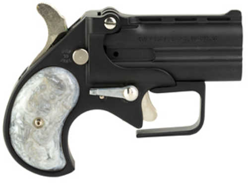 Old West Short Bore Derringer Guardian Package 9mm Luger 2.75" Barrel 2 Round Capacity Pearl Grips Matte Black Finish