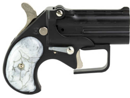 Old West Short Bore Derringer Guardian Package .380 ACP 2.75" Barrel 2 Round Capacity Pearl Grips Matte Black Finish