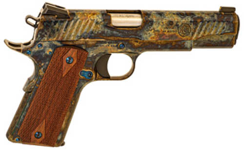 Standard Manufacturing Company 1911 Case Colored Semi-Automatic Pistol .45 ACP 5" Barrel (1)-7Rd Magazine Rosewood Grips High Polished Case Colored Finish