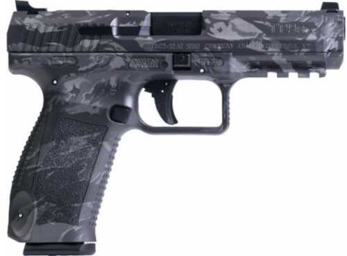 Canik TP9SF Semi-Automatic Pistol 9mm Luger 4.46" Barrel (2)-18Rd Magazines Polymer Grips Tiger Dark Grey Cerakote Finish