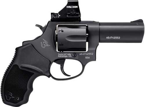 Taurus 856 T.O.R.O. Double/Single Action Rervolver .38 Special 3" Barrel 6 Round Capacity <span style="font-weight:bolder; ">Riton</span> 3 Tactix MPRD 2 Included Black Rubber Grips Stainless Steel Finish