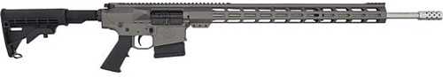 Great Lakes Firearms & Ammo <span style="font-weight:bolder; ">AR10</span> Semi-Automatic Rifle .243 Winchester 24" Barrel (1)-5Rd Magazine Black Synthetic Stock Tungsten Cerakote Finish