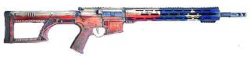 Alex Pro Firearms Texas Hunter Semi-Automatic Rifle <span style="font-weight:bolder; ">6.8</span> Western 18" Barrel (1)-24Rd Magazine Red, White, & Blue Finish
