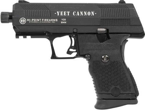 Hi-Point YC9 Semi-Automatic Pistol 9mm Luger 4.12" Barrel (1)-10Rd Magazine YC9 Engraved "Yeet Cannon" Slide Black Finish