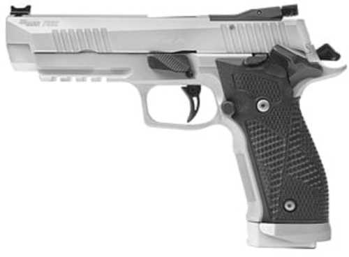 Sig Sauer P226 X-FIVE Semi-Automatic Pistol 9mm Luger 5" Barrel (1)-10Rd Magazine Custom Hogue G10 Piranha Grips Stainless Steel Finish