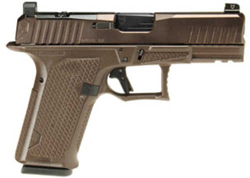 Lone Wolf Distributors Dusk19 Compact Semi-Automatic Pistol 9mm Luger 4.02" Barrel (1)-15Rd Magazine Bronze Slide Brown Finish