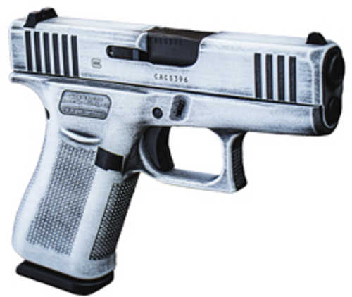 Glock 43X Sub-Compact Semi-Automatic Pistol 9mm Luger 3.41" Barrel (2)-10Rd Magazines White Battle Worn Cerakote Finish