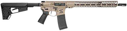 Seekins Precision NX15 Semi-Automatic Rifle .223 Wylde 16" Barrel (1)-30Rd Magazine Black Synthetic Stock Flat Dark Earth Battleworn Cerakote Finish