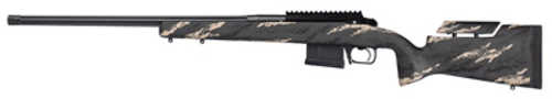 Aero Precision Solus Hunter Bolt Action Rifle 6.5 Creedmoor 24" Barrel (1)-5Rd Magazine Black and Tan Stripe Pattern Stock Black Cerakote Finish