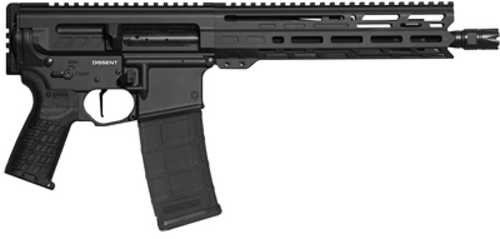 CMMG MK4 Dissent Semi-Automatic AR Style Pistol 5.56mm NATO 10.5" Barrel (2)-30Rd Magazines CMMG Zeroed Polymer Grip Armor Black Cerakote Finish