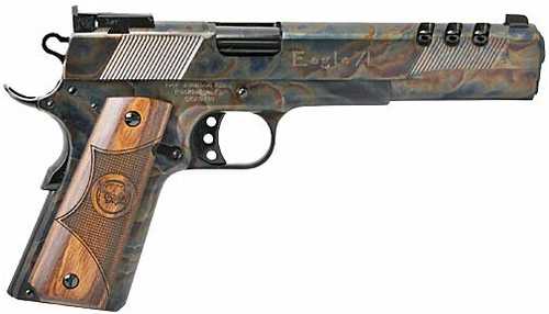 Iver Johnson Eagle XL Ported Semi-Automatic Pistol 10mm 6" Barrel (1)-8Rd Magazine Walnut Dymonwood Grips With Engraved Logo Classic Case Colored Finish
