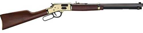 Henry Big Boy Brass Lever Action Rifle .45 Colt 20" Octagon Blued Steel Barrel 10 Round Capacity American Walnut Straight Grip Stock Brass Finish