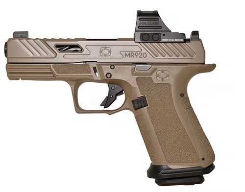 Shadow Systems MR920 Elite Striker Fired Semi-Auto Pistol 9mm Luger 4.5" Spiral Fluted Black Barrel (2)-10Rd Mags Holosun 507C Optic Package Flat Dark Earth Cerakote Applied Finish