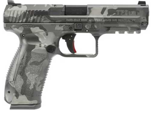 Canik TP9SF Special Forces Semi-Automatic Pistol 9mm Luger 4.46" Barrel (2)-18Rd Magazines Woodland Dark Grey Cerakote Finish