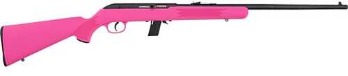 Savage Arms 64F Semi-Automatic Rifle .22 Long Rifle 21" Barrel (1)-10Rd Magazine Pink Synthetic Stock Blued Finish