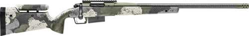 Springfield 2020 Waypoint Bolt Action Rifle 7mm Remington Magnum 24" Barrel (1)-3Rd Magazine Evergreen Camouflage Stock Mil-Spec Green Cerakote Finish