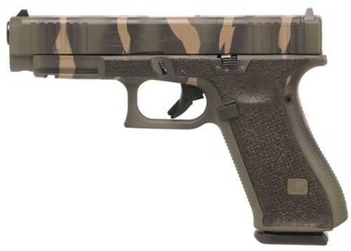 Glock 47 Gen5 MOS Semi-Automatic Pistol 9mm Luger 4.49" Barrel (3)-17Rd Magazines Woodland Tiger Stripe Cerakote Finish