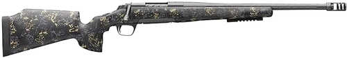 Browning X-Bolt Pro McMillan LR SPR Bolt Action Rifle 6.5 PRC 20" Barrel (1)-3Rd Magazine Sonora Carbon Ambush Camo Stock Carbon Gray Elite Cerakote Finish
