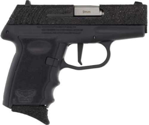 SCCY DVG1 Semi-Automatic Pistol 9mm Luger 3.1" Barrel (2)-10Rd Magazines Panther Black Glitter Slide Black Polymer Finish