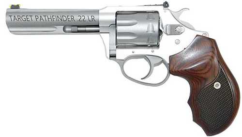 Charter Arms Pathfinder Revolver .22 Long Rifle 4.2" Barrel 8 Round Capacity Wood Grips Stainless Finish
