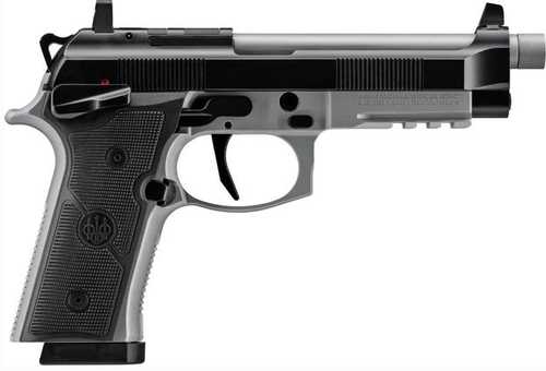 Beretta 92XI Single Action Semi-Automatic Pistol 9mm Luger 5.1" Barrel (1)-22Rd Magazine Silver Cerakote Slide Matte Black Finish