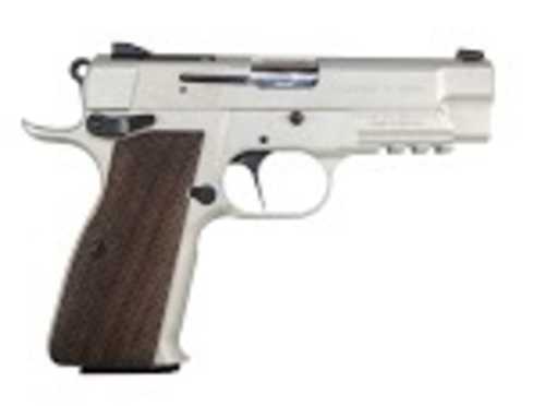EAA Girsan High Power PI LW Semi-Automatic Pistol 9mm Luger 3.88" Barrel (1)-15Rd Magazine Walnut Grips Silver Finish