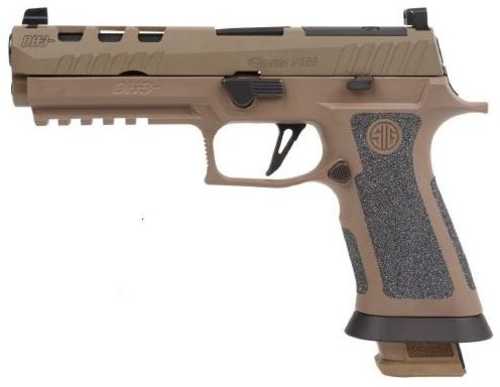 Sig Sauer P320 X5 DH3 Semi-Automatic Pistol 9mm Luger 5" Barrel (3)-21Rd Magazines DH3 TXG Grip Module Coyote Tan Finish