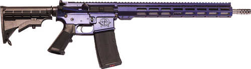 Great Lakes Firearms & Ammo AR15 Galaxy Semi-Automatic Rifle .223 Remington 16" Barrel (1)-30Rd Magazine Black Synthetic Stock Galaxy Mystique Purple Cerakote Finish