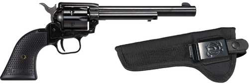 Heritage Rough Rider Single Action Revolver .22 Long Rifle 6.5" Barrel 6 Round Capacity Black Polymer Grip Comes With Holster Black Finish