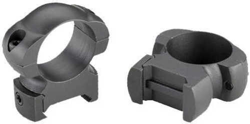 Weaver Mount Ring Pair 1" Main-Tube, Medium, Matte Black Md: 47312