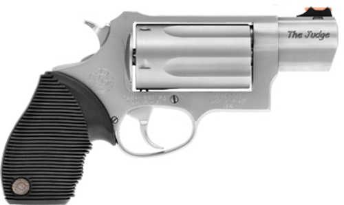 Taurus Judge Public Defender Double Action Revolver .45LC/.410 Gauge 2" Barrel 2.5" Chamber 5 Round Capacity Black Rubber Grips Matte Stainless Finish