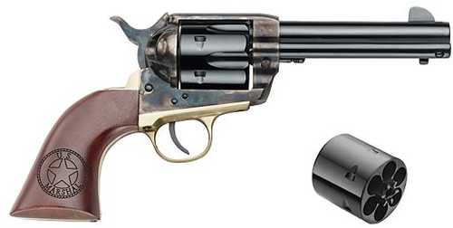 E.M.F US Marshall Single Action Only Revolver .45 Colt 4.75" Blued Barrel 6 Round Capacity Walnut Engraved Grips Color Case Hardened Finish