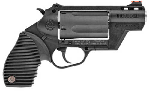 Taurus Judge Public Defender Double Action Revolver .410 Gauge/.45 LC 2.5" Barrel 2.5" Chamber 5 Round Capacity Rubber Grips Black Finish