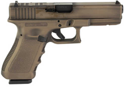 Glock 22 Gen3 Semi-Automatic Pistol .40 S&W 4.49" Barrel (2)-15Rd Magazines Fixed Sights Matee Smoked Bronze And Battle Worn Finish