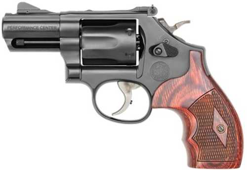 Smith & Wesson Model 19 Carry Comp Double/Single Action Revolver .357 Magnum/.38 Special 2.5" Barrel 6 Round Capacity Custom Wood & Rubber Grips Matte Black Finish
