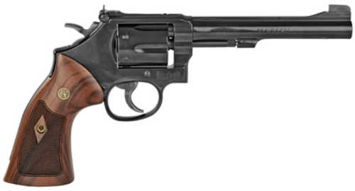 Smith & Wesson Model 48 Classic Double Action Revolver .22 WMR 6" Barrel 6 Round Capacity Wood Grips Blued Finish