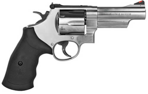 Smith & Wesson Model 629 Double/Single Action Revolver .44 Rem Mag 4.13" Barrel 6 Round Capacity Black Rubber Grips Stainless Steel Finish